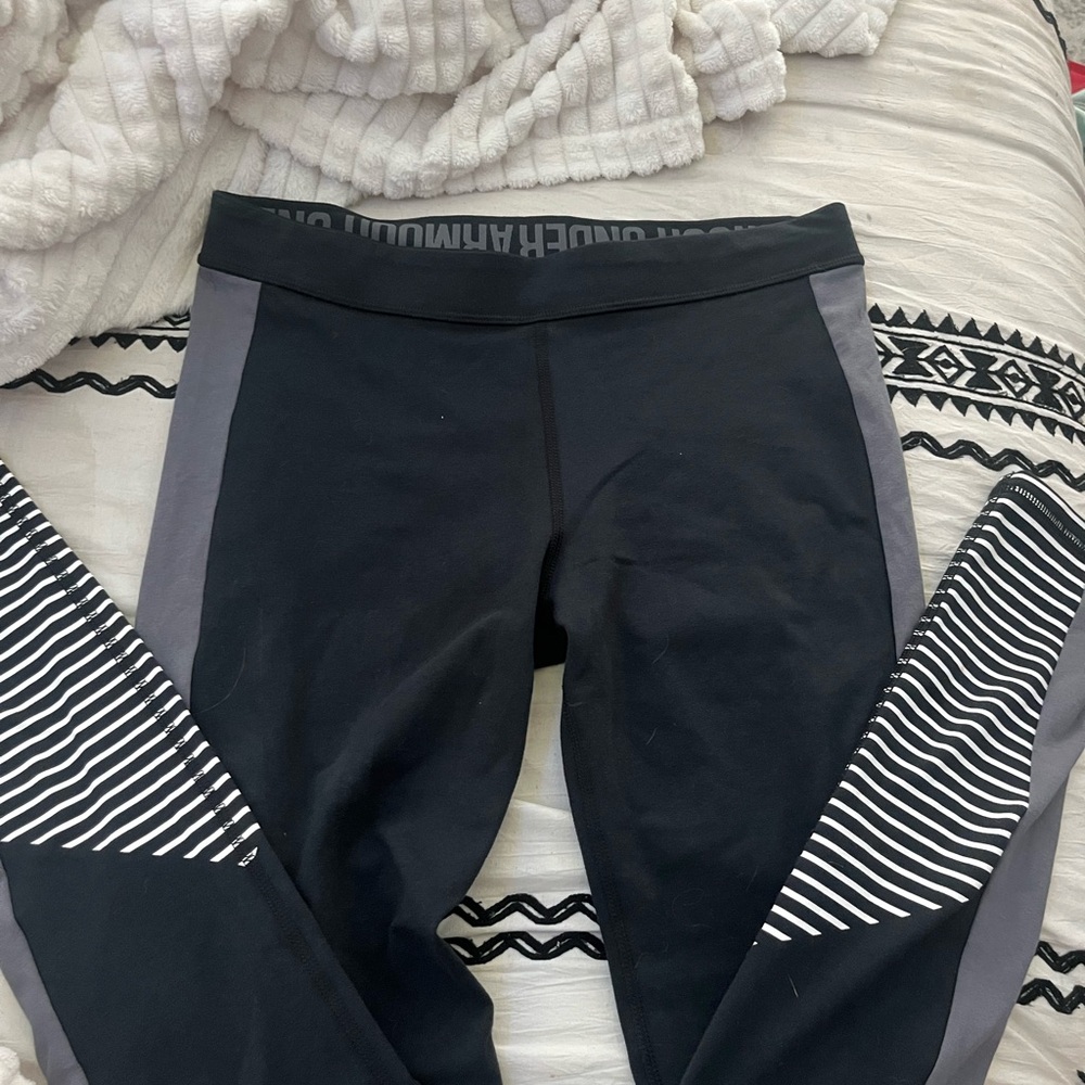 Under Armour Black and Gray Leggings